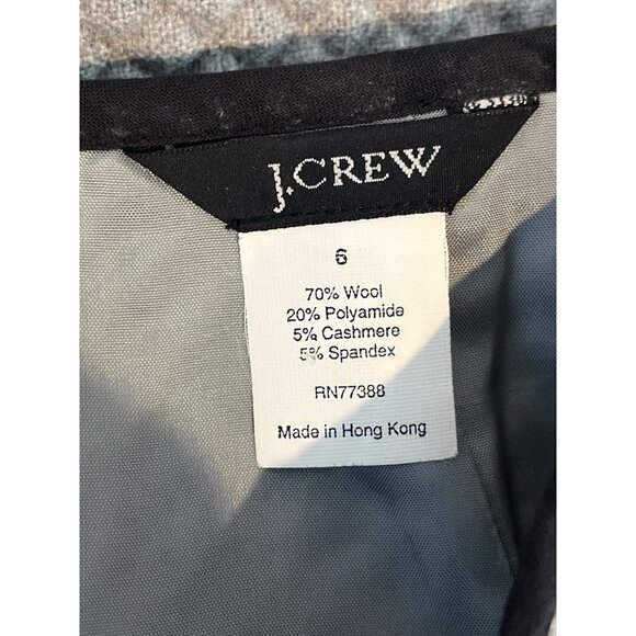 J.Crew Gray Wool Cashmere Mini Skirt Size 6 Work Career Fall - Picture 12 of 12